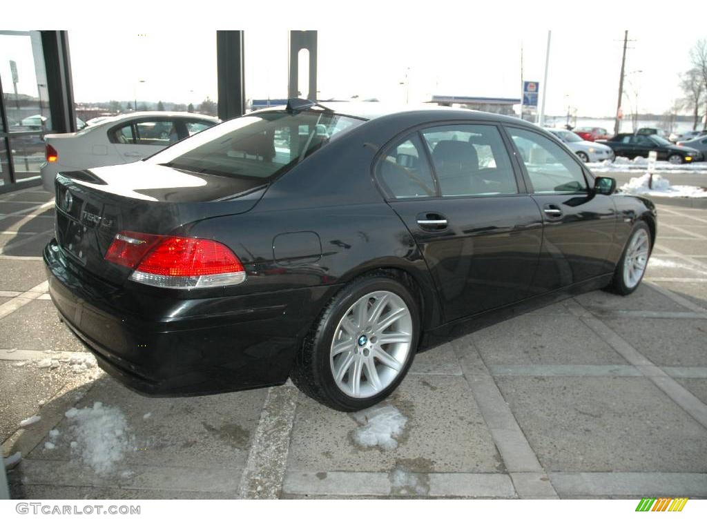 2006 7 Series 750Li Sedan - Black Sapphire Metallic / Black Nasca Leather photo #8