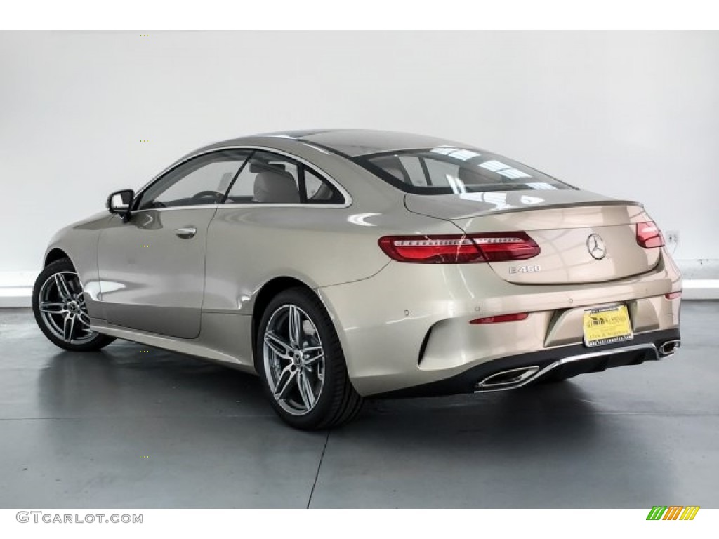2019 E 450 Coupe - Dune Silver Metallic / Macchiato Beige/Espresso photo #2