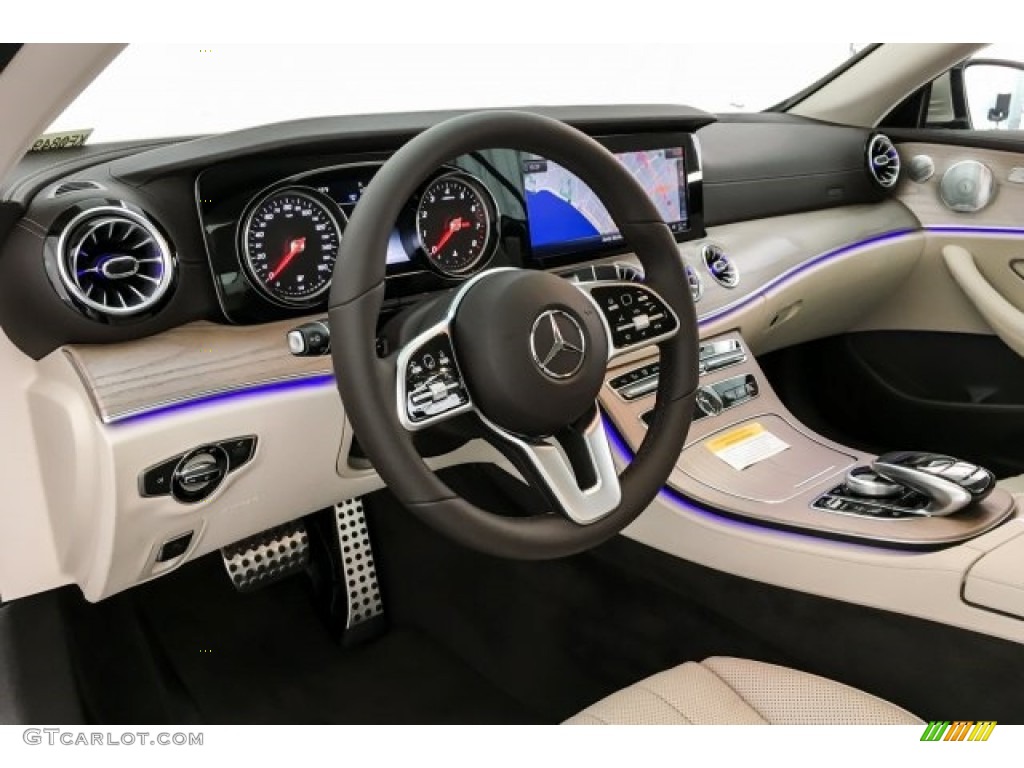 2019 E 450 Coupe - Dune Silver Metallic / Macchiato Beige/Espresso photo #4