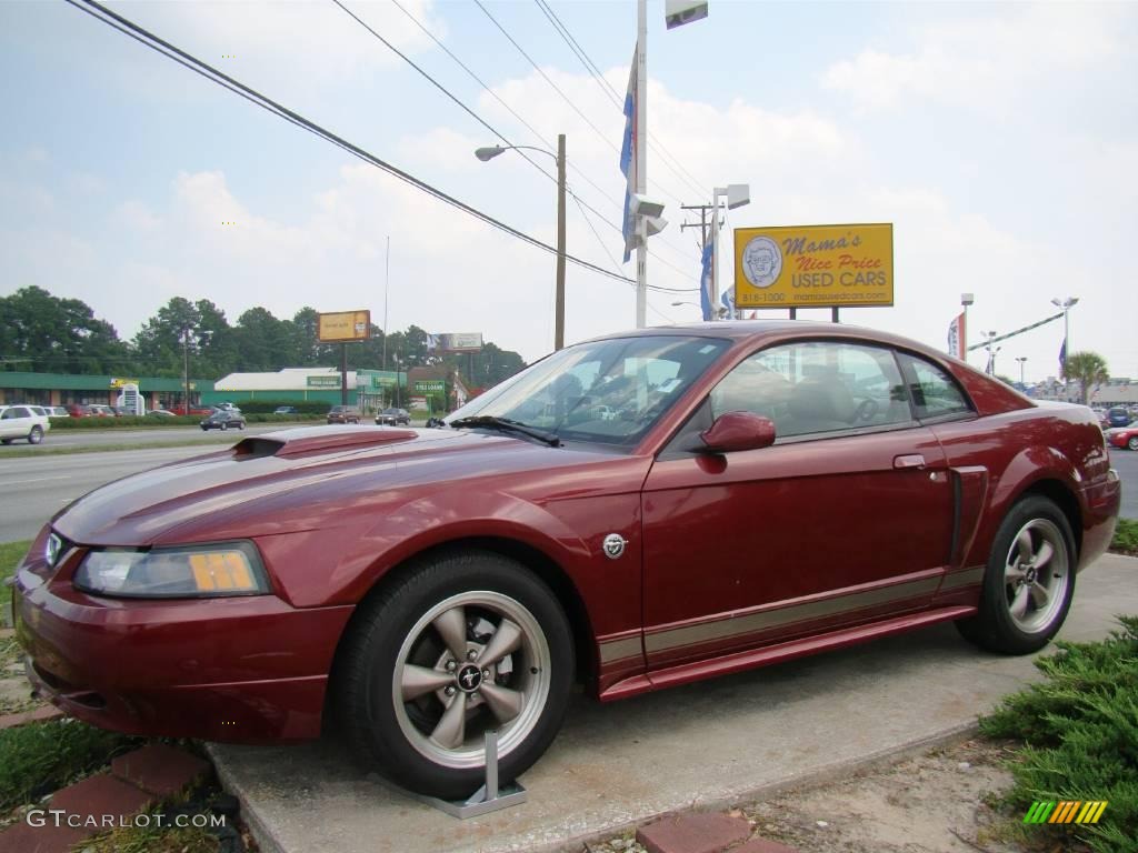 2004 Mustang GT Coupe - 40th Anniversary Crimson Red Metallic / Medium Parchment photo #25