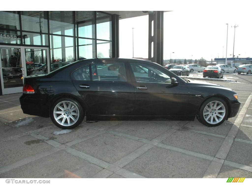 2006 7 Series 750Li Sedan - Black Sapphire Metallic / Black Nasca Leather photo #9