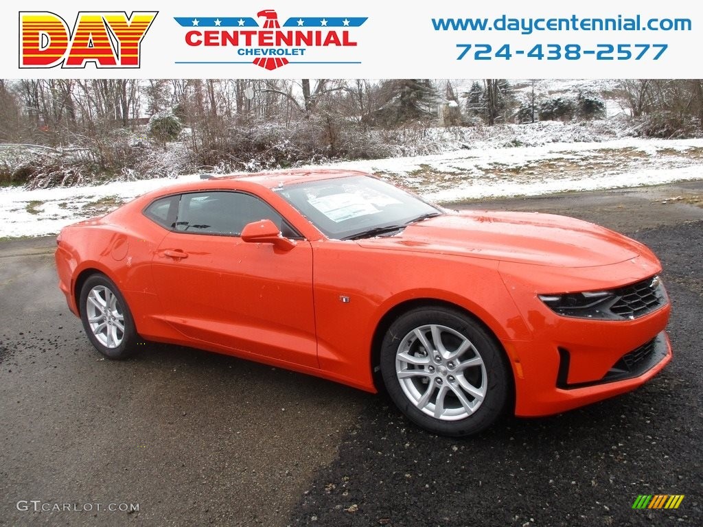 2019 Camaro LT Coupe - Crush (Orange) / Jet Black photo #1