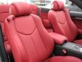  2009 G 37 Premier Edition Convertible Monaco Red Interior