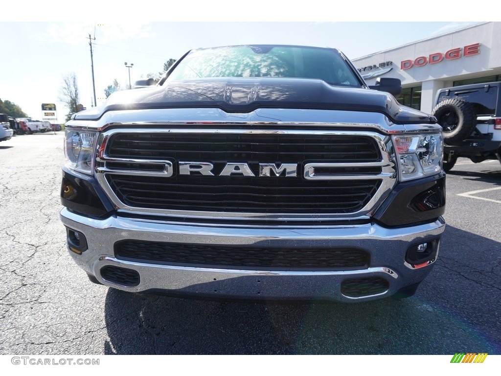 2019 1500 Big Horn Crew Cab - Diamond Black Crystal Pearl / Black/Diesel Gray photo #2