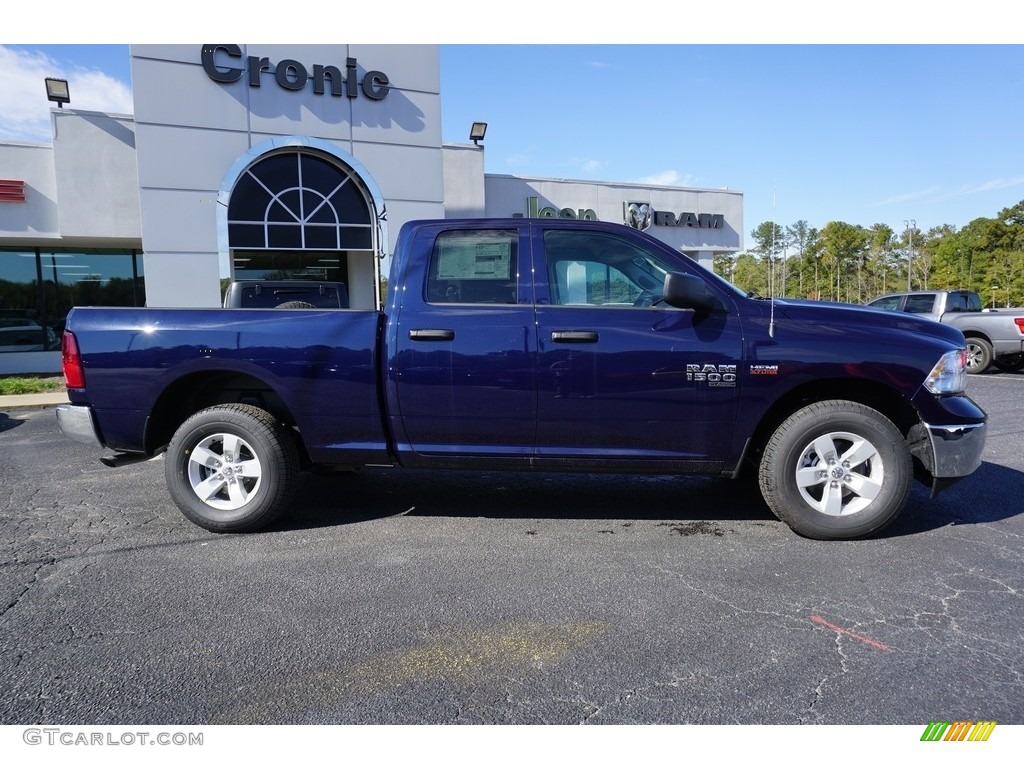 2019 1500 Classic Tradesman Quad Cab 4x4 - True Blue Pearl / Black/Diesel Gray photo #11