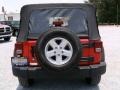 2009 Flame Red Jeep Wrangler Unlimited X 4x4  photo #4