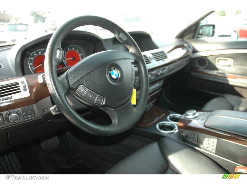 2006 7 Series 750Li Sedan - Black Sapphire Metallic / Black Nasca Leather photo #15