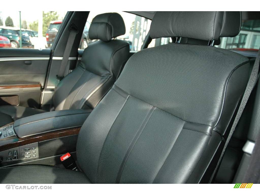 2006 7 Series 750Li Sedan - Black Sapphire Metallic / Black Nasca Leather photo #16