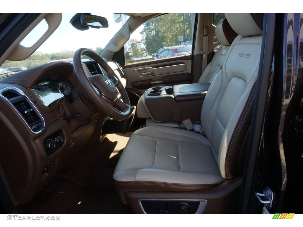 2019 1500 Laramie Crew Cab - Rugged Brown Pearl / Mountain Brown/Light Frost Beige photo #4