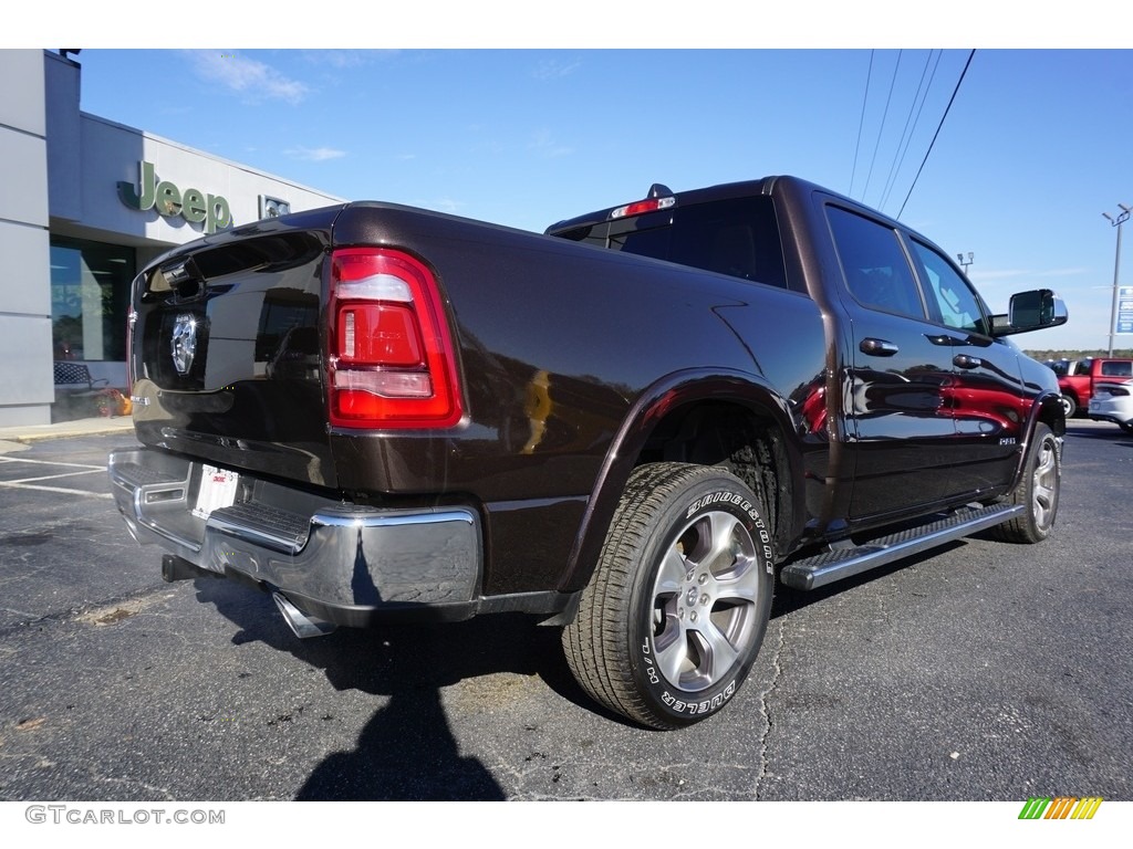 2019 1500 Laramie Crew Cab - Rugged Brown Pearl / Mountain Brown/Light Frost Beige photo #13
