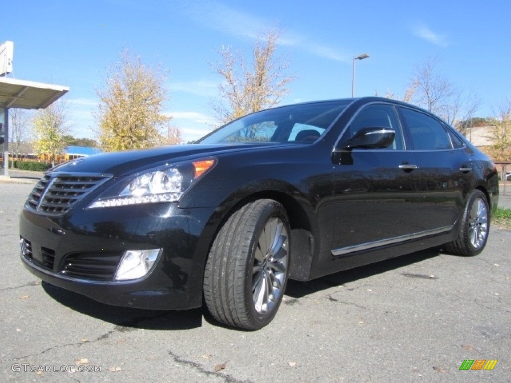 2014 Equus Signature - Caspian Black / Jet Black photo #6
