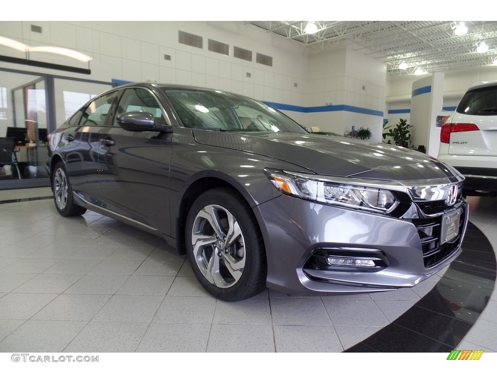 Modern Steel Metallic 2019 Honda Accord EX-L Sedan Exterior Photo #130470995