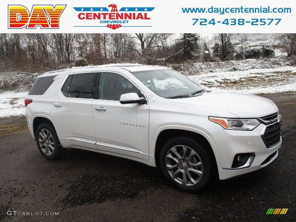 2019 Traverse Premier AWD - Pearl White / Jet Black photo #1
