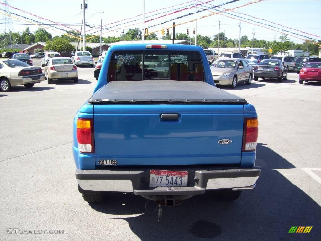 1999 Ranger XLT Extended Cab 4x4 - Bright Atlantic Blue Metallic / Medium Graphite photo #5