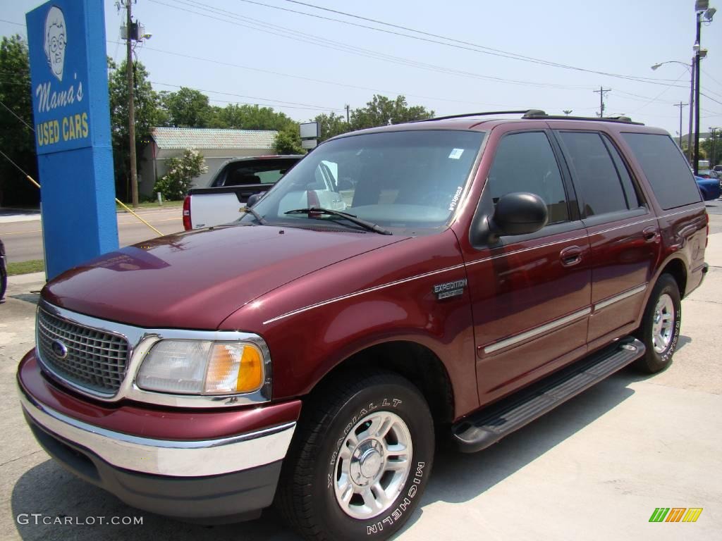 2000 Expedition XLT - Dark Toreador Red Metallic / Medium Graphite photo #4