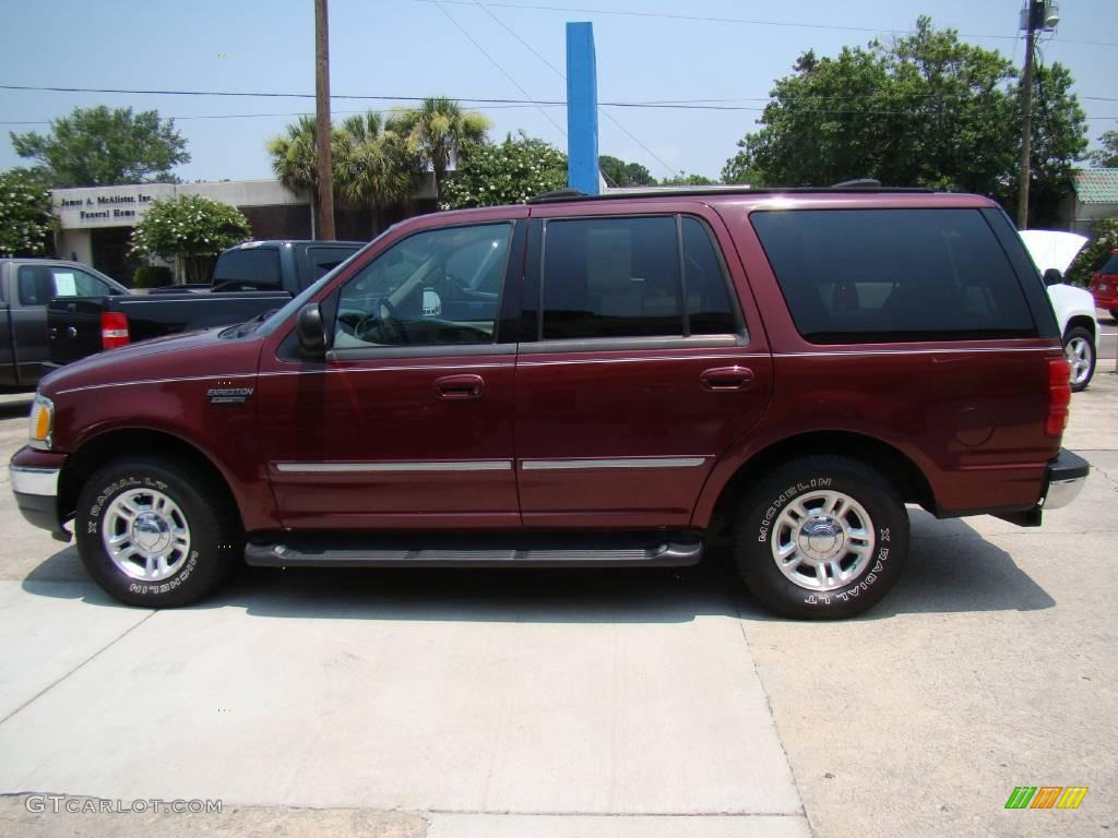2000 Expedition XLT - Dark Toreador Red Metallic / Medium Graphite photo #5