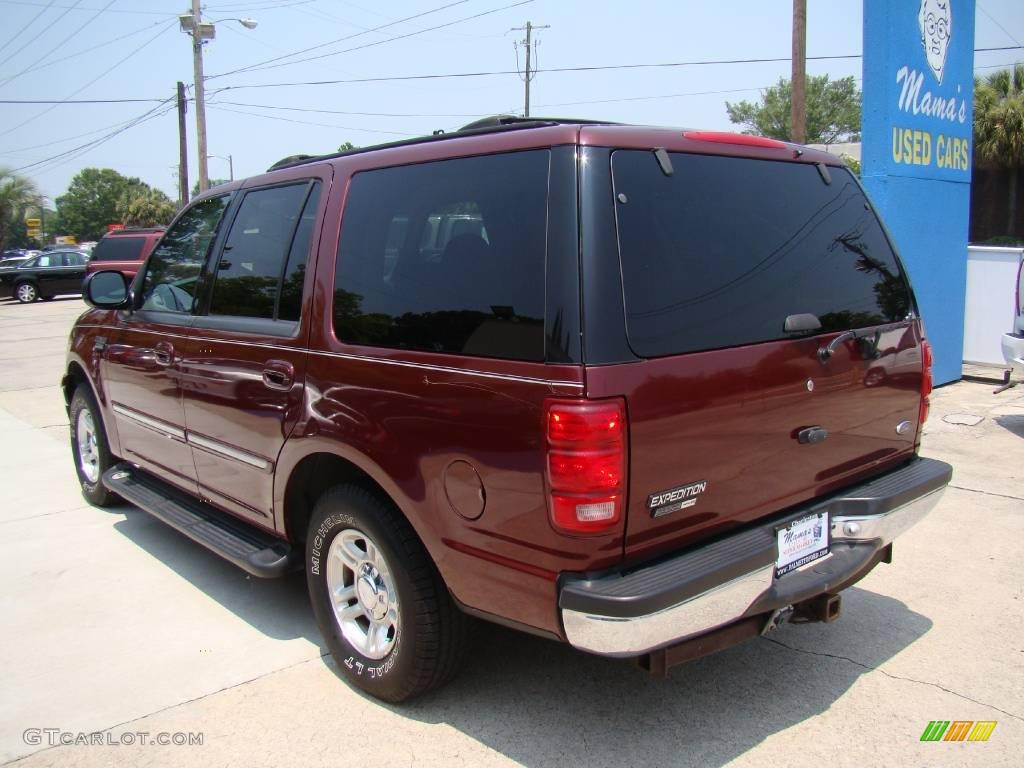 2000 Expedition XLT - Dark Toreador Red Metallic / Medium Graphite photo #6