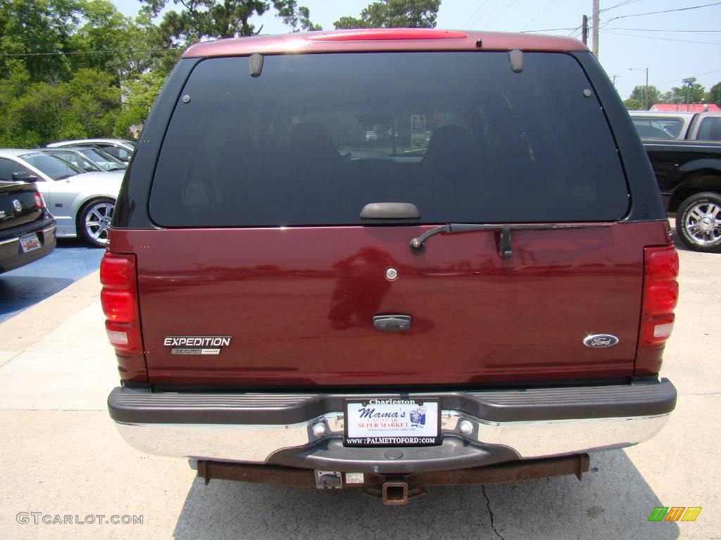 2000 Expedition XLT - Dark Toreador Red Metallic / Medium Graphite photo #7