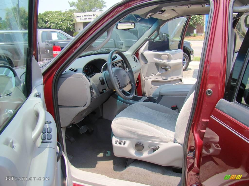 2000 Expedition XLT - Dark Toreador Red Metallic / Medium Graphite photo #9
