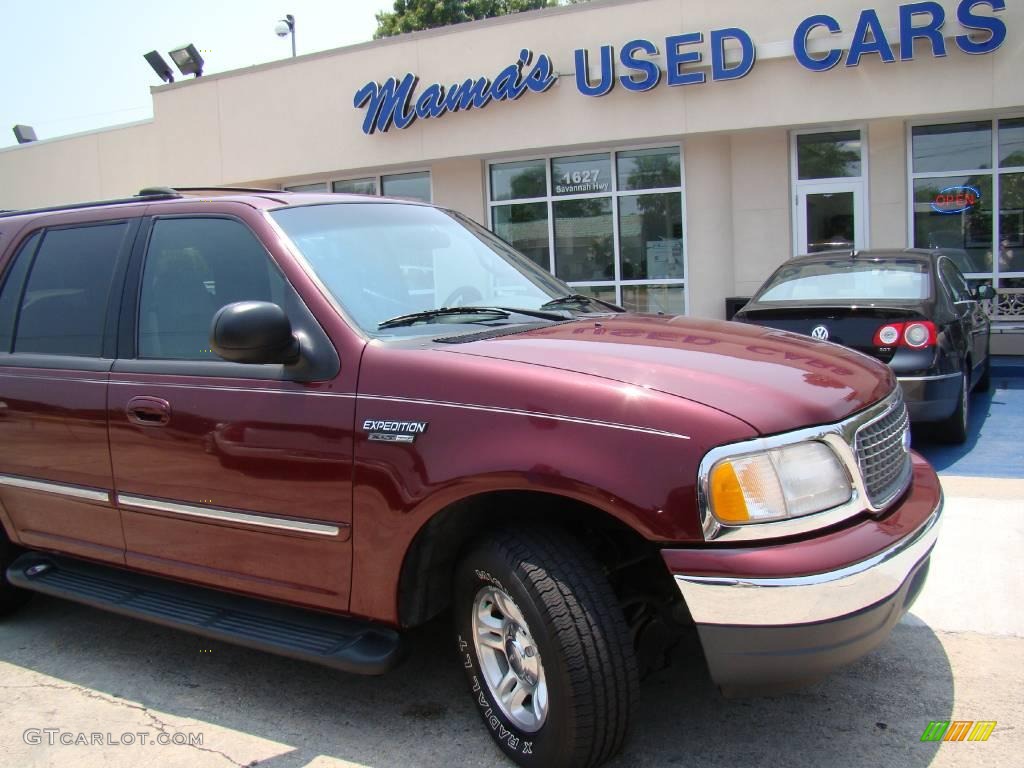 2000 Expedition XLT - Dark Toreador Red Metallic / Medium Graphite photo #22