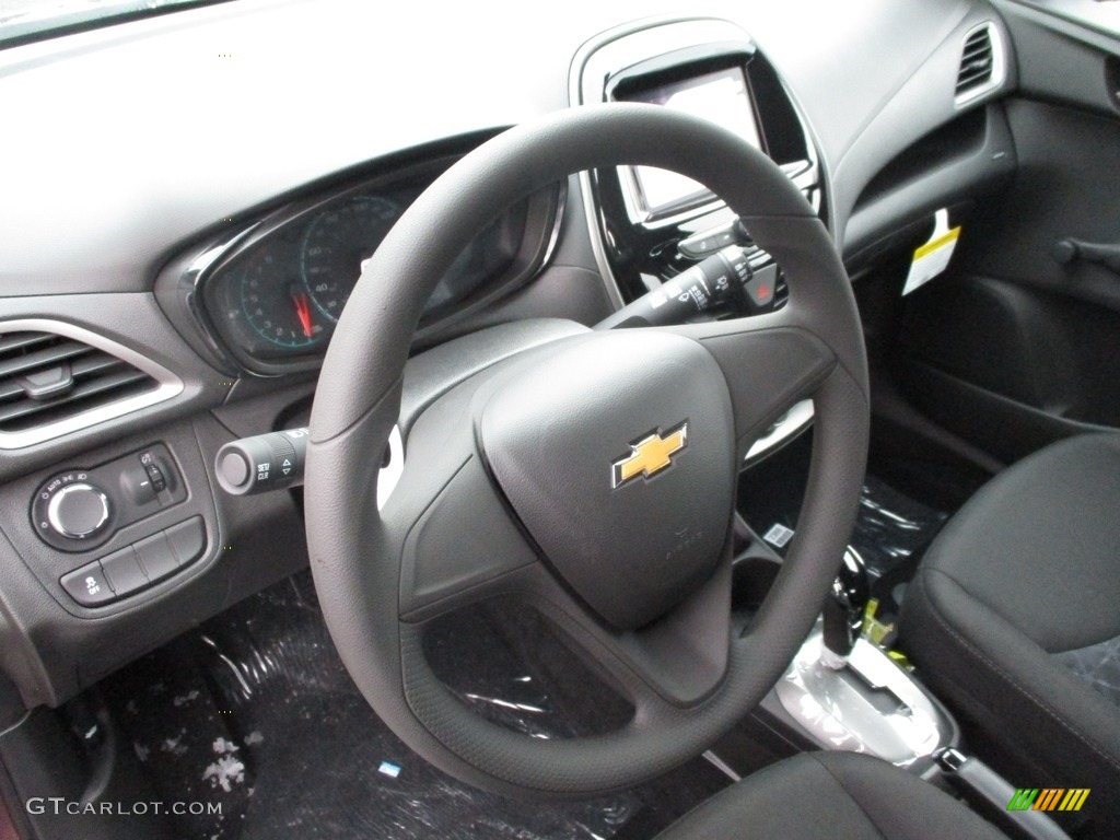 2019 Chevrolet Spark LS Jet Black Steering Wheel Photo #130474994