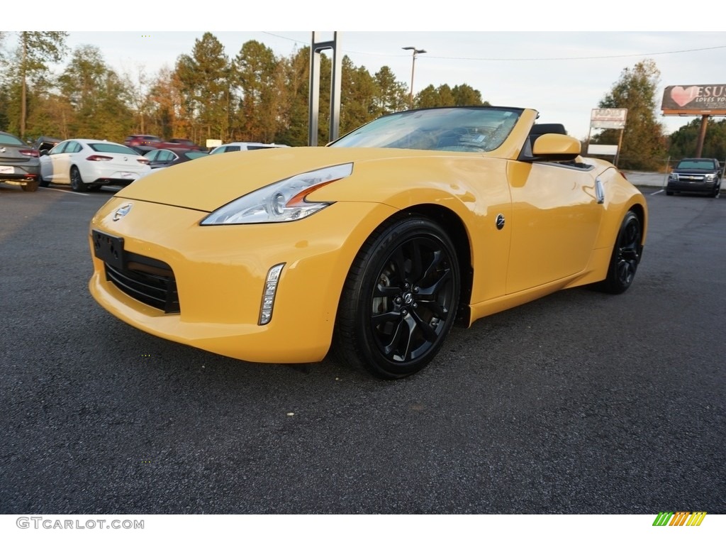 2017 370Z Touring Roadster - Chicane Yellow / Black photo #3