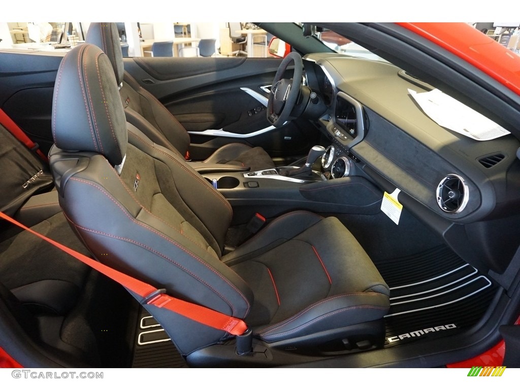 Jet Black Interior 2019 Chevrolet Camaro ZL1 Convertible Photo #130476920