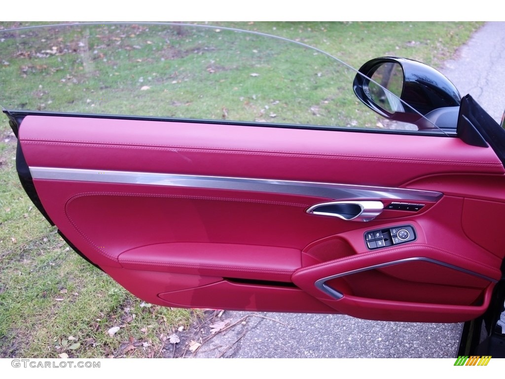 2017 Porsche 911 Carrera Cabriolet Bordeaux Red Door Panel Photo #130478417