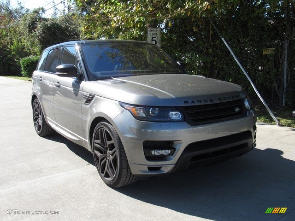 2017 Range Rover Sport Autobiography - Silicon Silver / Ebony/Lunar/Pimento photo #2