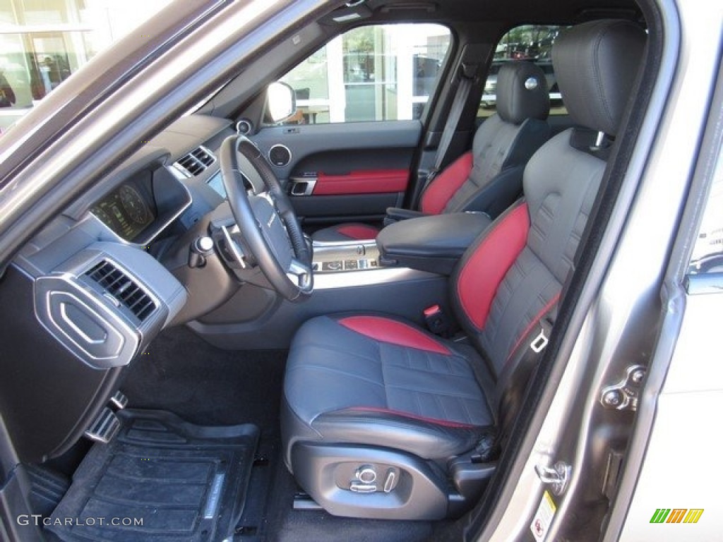 Ebony/Lunar/Pimento Interior 2017 Land Rover Range Rover Sport Autobiography Photo #130478844