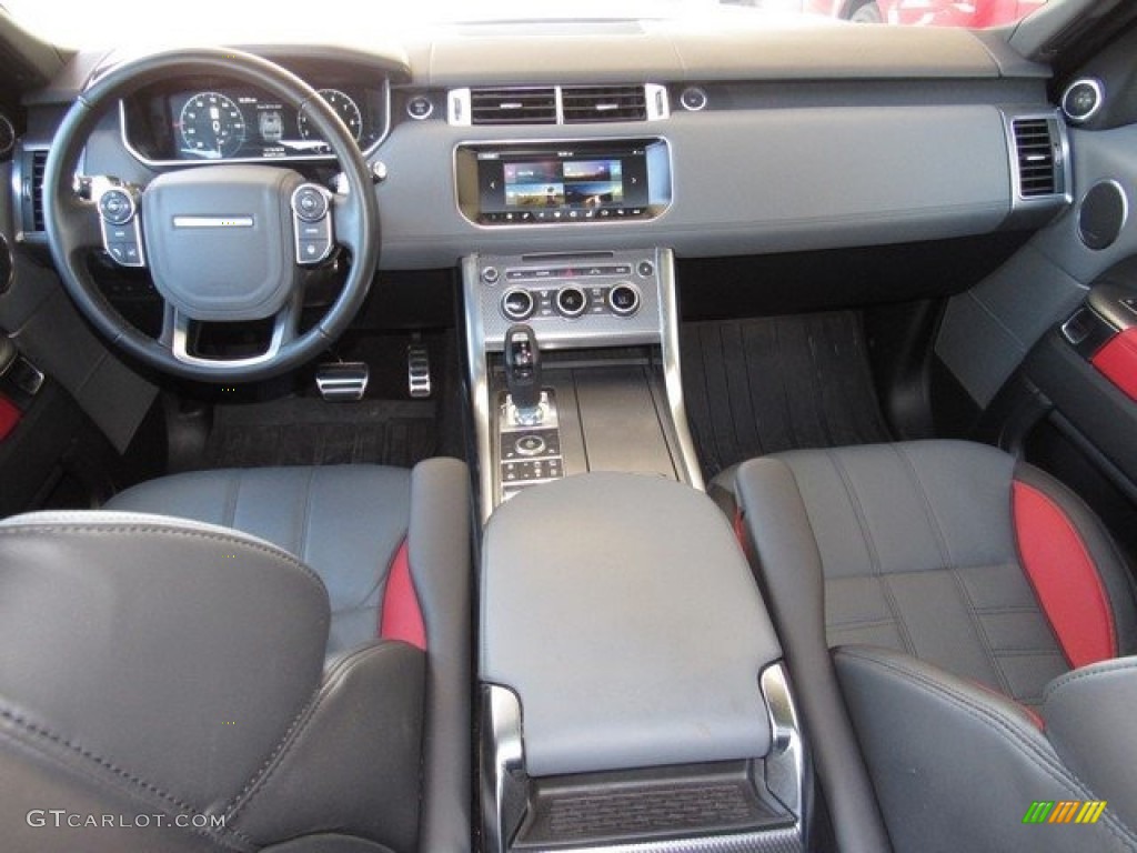2017 Land Rover Range Rover Sport Autobiography Ebony/Lunar/Pimento Dashboard Photo #130478864