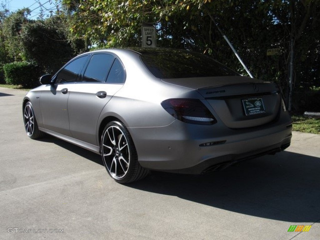 2018 E 43 AMG 4Matic Sedan - designo Selenite Grey Magno (Matte) / Black photo #2
