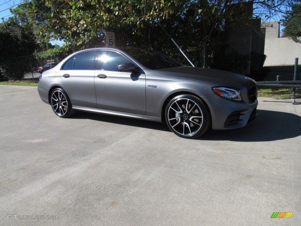 2018 E 43 AMG 4Matic Sedan - designo Selenite Grey Magno (Matte) / Black photo #6