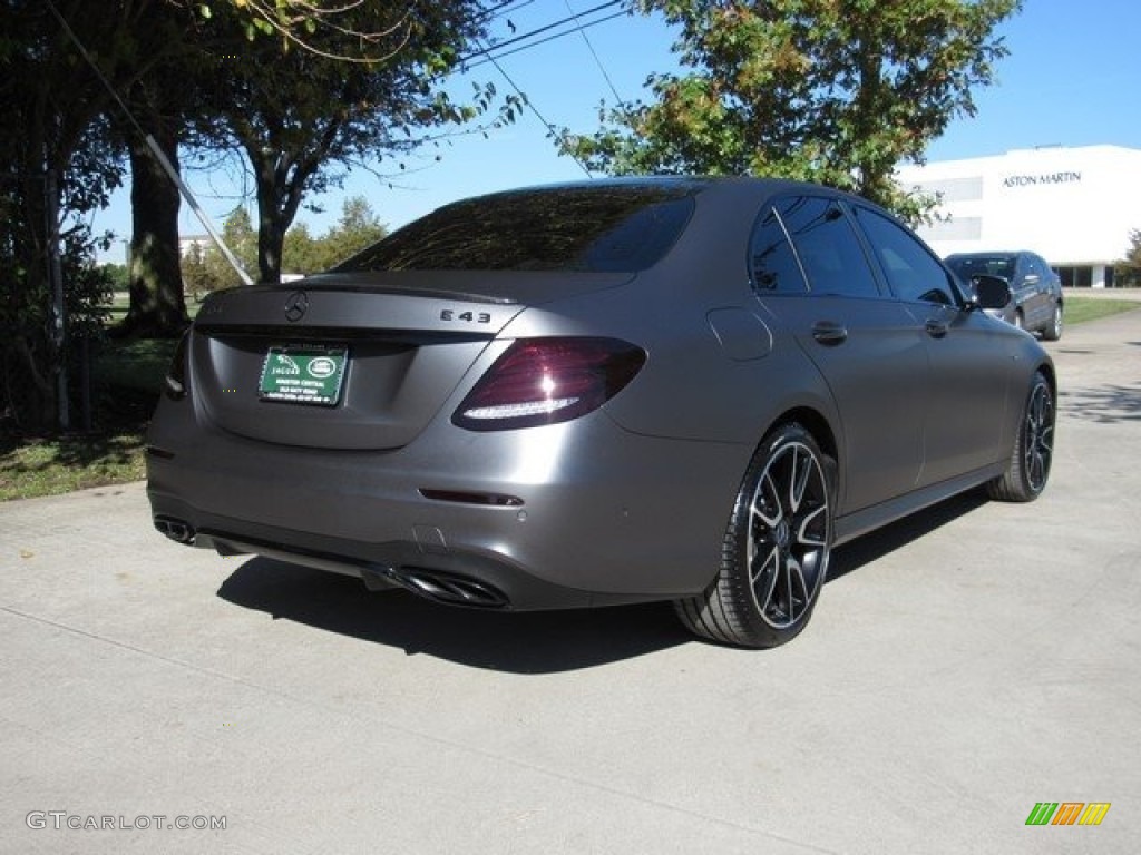 2018 E 43 AMG 4Matic Sedan - designo Selenite Grey Magno (Matte) / Black photo #8