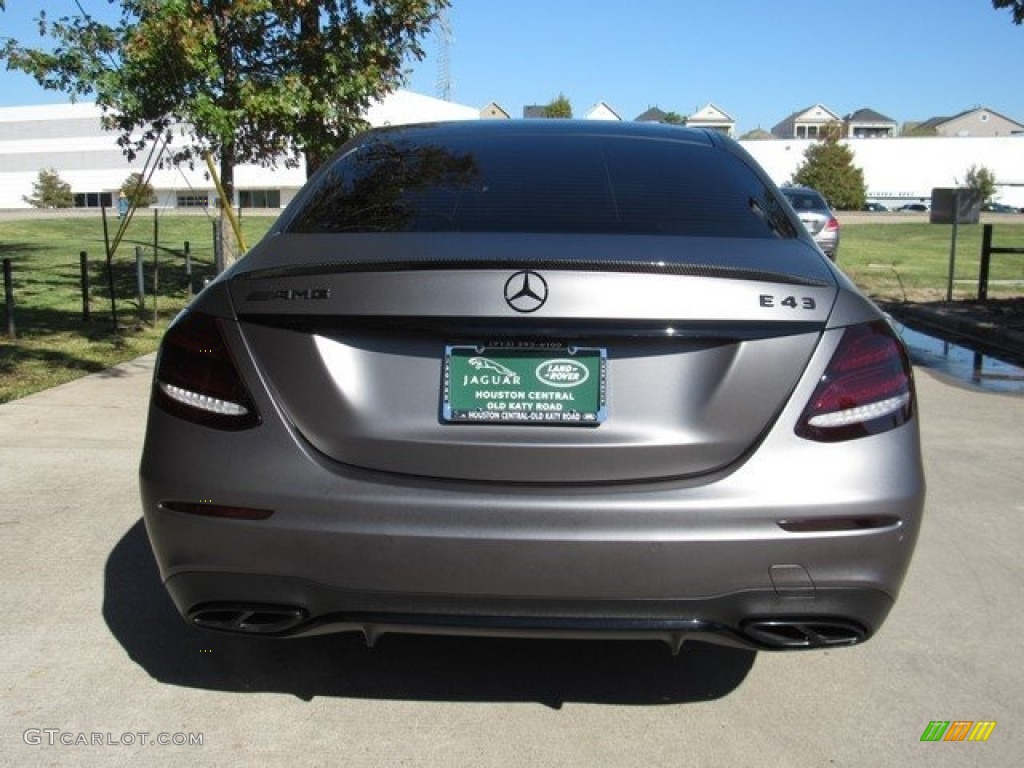 2018 E 43 AMG 4Matic Sedan - designo Selenite Grey Magno (Matte) / Black photo #10