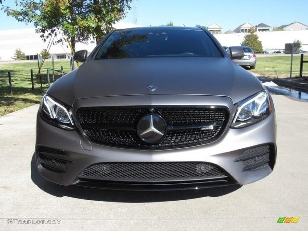 2018 E 43 AMG 4Matic Sedan - designo Selenite Grey Magno (Matte) / Black photo #11