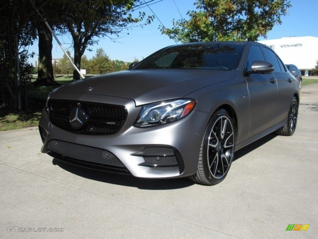 2018 E 43 AMG 4Matic Sedan - designo Selenite Grey Magno (Matte) / Black photo #12