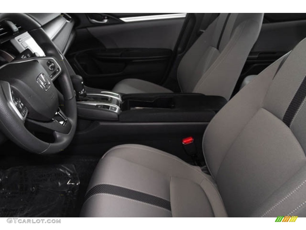 2019 Civic LX Sedan - Cosmic Blue Metallic / Gray photo #16