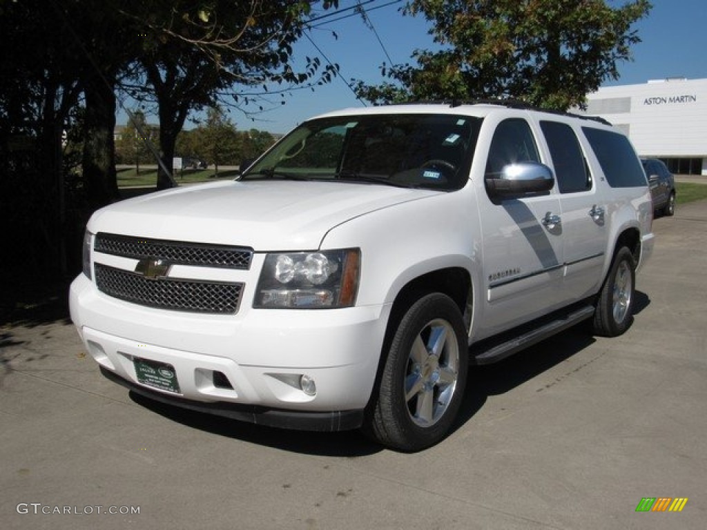 2011 Suburban LTZ - Summit White / Light Cashmere/Dark Cashmere photo #12