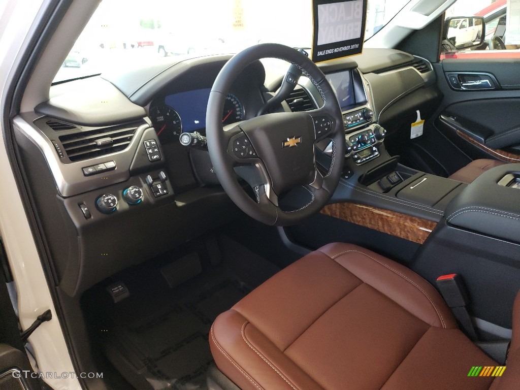 Jet Black/Mahogany Interior 2019 Chevrolet Tahoe Premier 4WD Photo #130481054