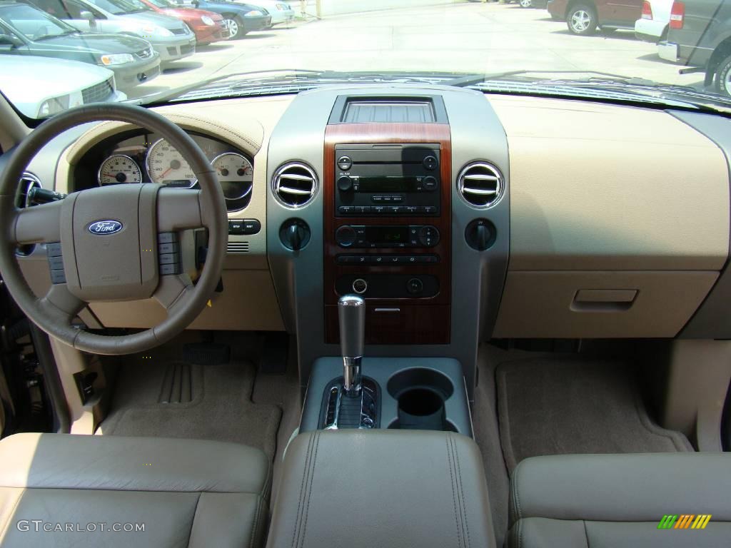 2005 F150 Lariat SuperCrew 4x4 - Black / Tan photo #12