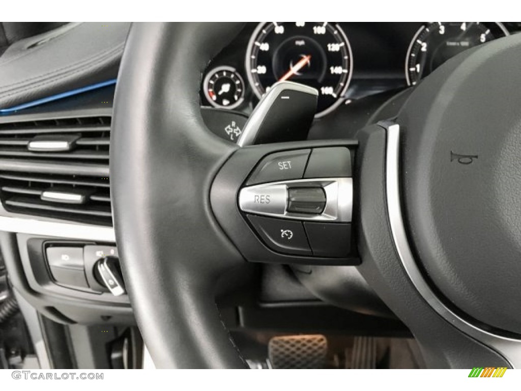 2018 BMW X6 xDrive35i Black Steering Wheel Photo #130482380