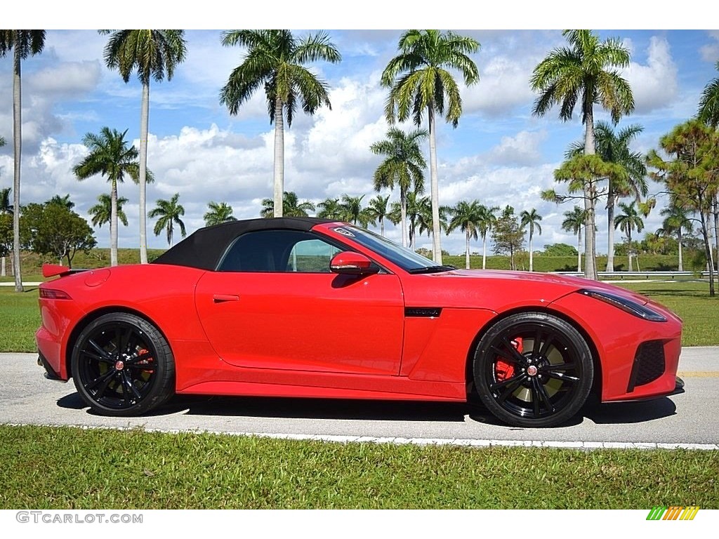 Caldera Red 2017 Jaguar F-TYPE Convertible Exterior Photo #130484003