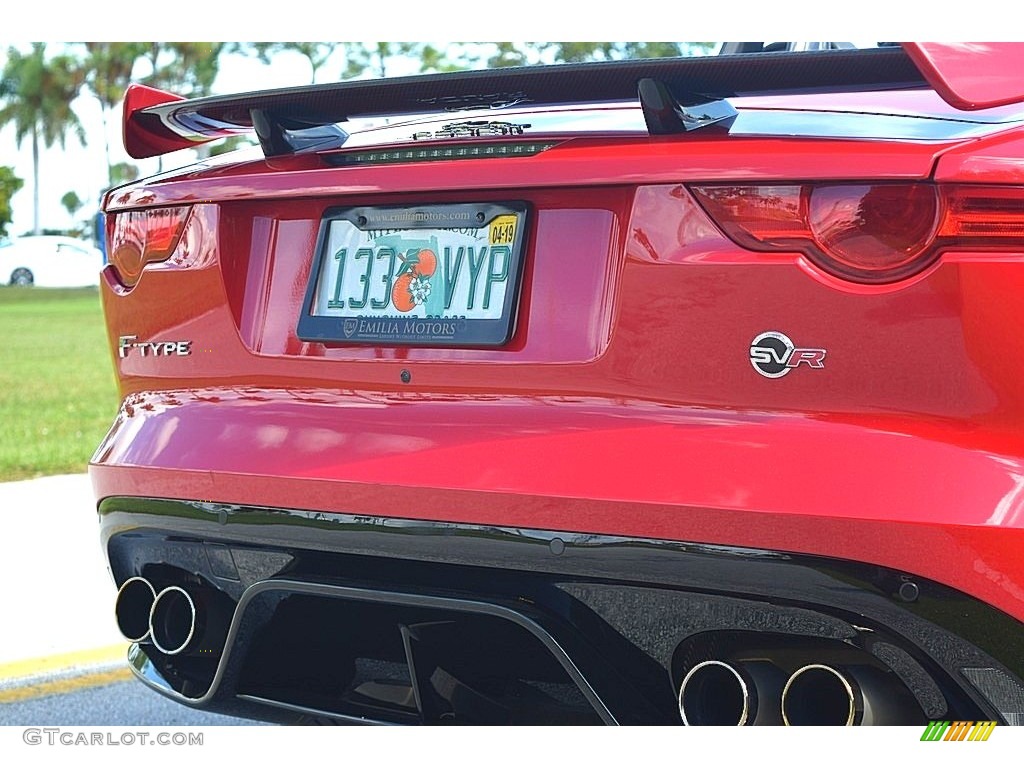 2017 F-TYPE Convertible - Caldera Red / SVR Quilted Jet W/Red Stitching photo #21