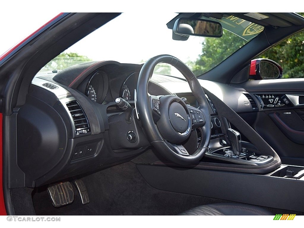 2017 F-TYPE Convertible - Caldera Red / SVR Quilted Jet W/Red Stitching photo #33