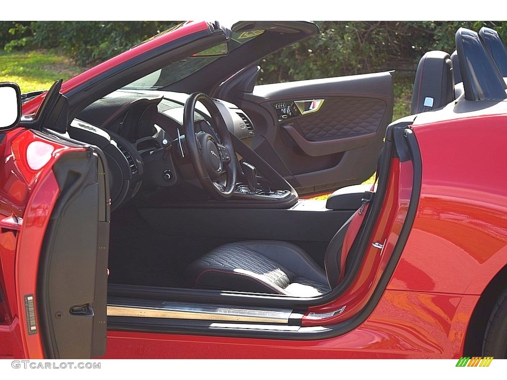 2017 F-TYPE Convertible - Caldera Red / SVR Quilted Jet W/Red Stitching photo #51