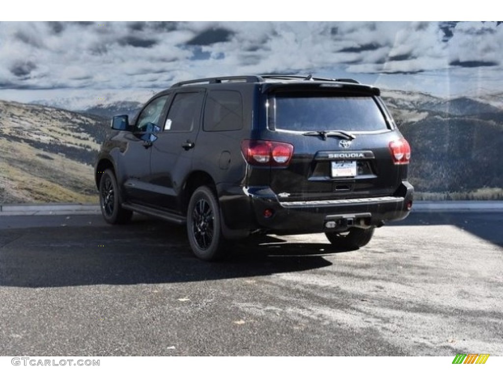 2019 Sequoia TRD Sport 4x4 - Midnight Black Metallic / Black photo #3