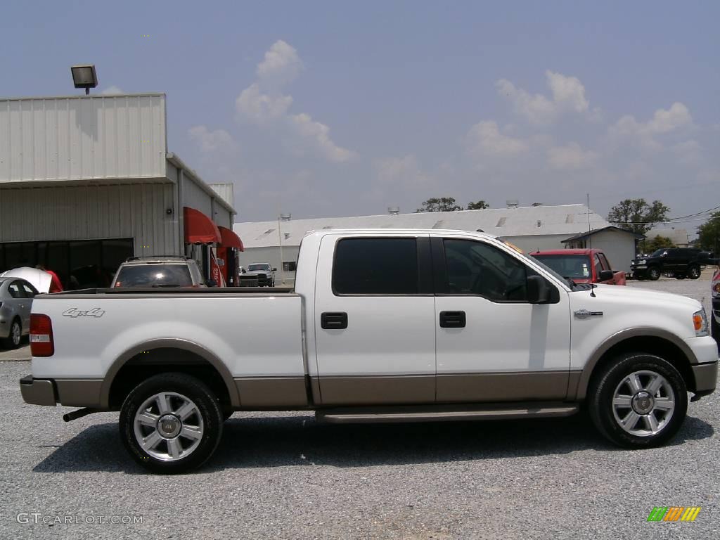 2006 F150 King Ranch SuperCrew 4x4 - Oxford White / Castano Brown Leather photo #2