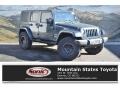 2008 Steel Blue Metallic Jeep Wrangler Unlimited Sahara 4x4  photo #1