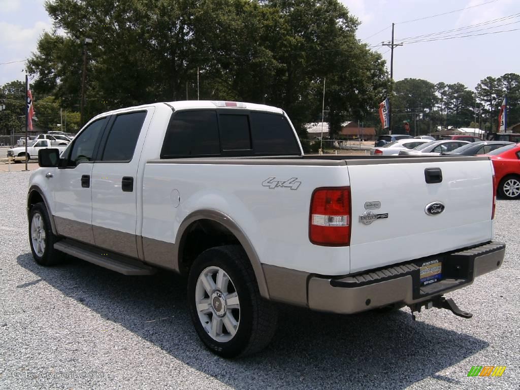 2006 F150 King Ranch SuperCrew 4x4 - Oxford White / Castano Brown Leather photo #5